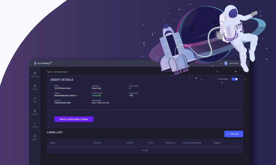 Astrorelay UX